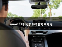 smart52千瓦怎么样的简单介绍
